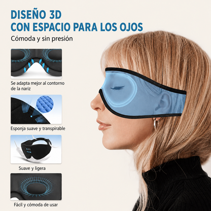 Máscara de Descanso con Bluetooth y Sonido HD